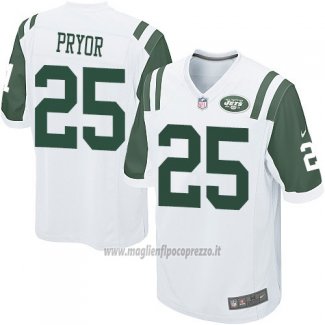 Maglia NFL Game Bambino New York Jets Pryor Bianco