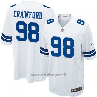 Maglia NFL Game Dallas Cowboys Crawford Bianco