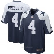 Maglia NFL Game Dallas Cowboys Dak Prescott Alternato Blu