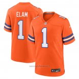 Maglia NFL Game Denver Broncos Jason Elam Mile High Collection 1977 Throwback Retired Arancione