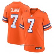 Maglia NFL Game Denver Broncos John Elway Mile High Collection 1977 Throwback Retired Arancione