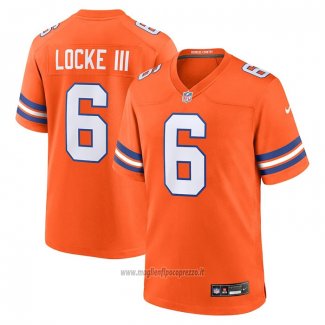 Maglia NFL Game Denver Broncos P.J. Locke III Mile High Collection 1977 Throwback Arancione