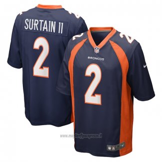 Maglia NFL Game Denver Broncos Patrick Surtain II Home Blu