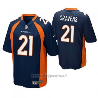 Maglia NFL Game Denver Broncos Su'a Cravens Blu