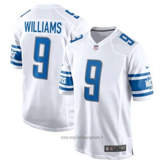 Maglia NFL Game Detroit Lions Jameson Williams Bianco