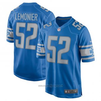 Maglia NFL Game Detroit Lions Jessie Lemonier Blu
