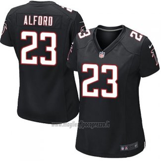 Maglia NFL Game Donna Atlanta Falcons Alford Nero