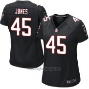 Maglia NFL Game Donna Atlanta Falcons Jones Nero