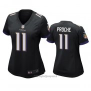 Maglia NFL Game Donna Baltimore Ravens James Proche Nero