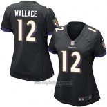 Maglia NFL Game Donna Baltimore Ravens Wallace Nero