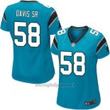 Maglia NFL Game Donna Carolina Panthers Davis Sr Blu
