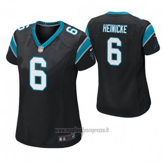 Maglia NFL Game Donna Carolina Panthers Taylor Heinicke Nero