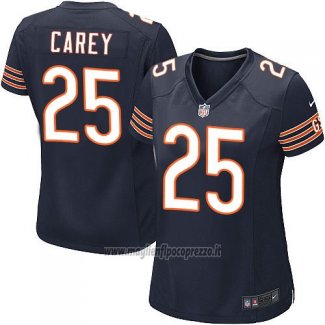 Maglia NFL Game Donna Chicago Bears Carey Bianco Blu