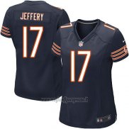 Maglia NFL Game Donna Chicago Bears Jeffery Bianco Blu