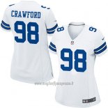 Maglia NFL Game Donna Dallas Cowboys Crawford Bianco