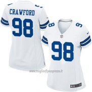 Maglia NFL Game Donna Dallas Cowboys Crawford Bianco
