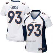 Maglia NFL Game Donna Denver Broncos Crick Bianco