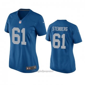 Maglia NFL Game Donna Detroit Lions Logan Stenberg Throwback Blu