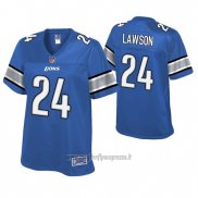 Maglia NFL Game Donna Detroit Lions Nevin Lawson Blu Historic Logo