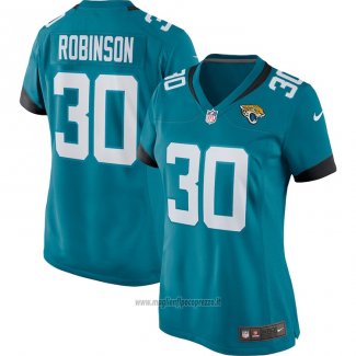 Maglia NFL Game Donna Jacksonville Jaguars James Robinson Verde
