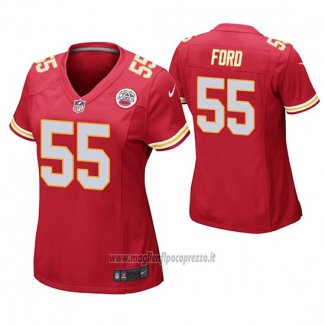 Maglia NFL Game Donna Kansas City Chiefs Dee Ford Rosso