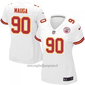 Maglia NFL Game Donna Kansas City Chiefs Mauga Bianco
