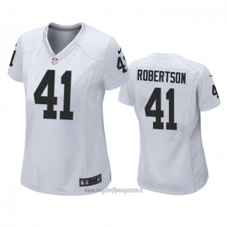 Maglia NFL Game Donna Las Vegas Raiders Amik Robertson Bianco