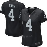 Maglia NFL Game Donna Las Vegas Raiders Carr Nero