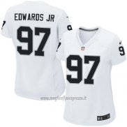 Maglia NFL Game Donna Las Vegas Raiders Edwaros Jr Bianco