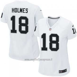 Maglia NFL Game Donna Las Vegas Raiders Holmes Bianco