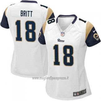 Maglia NFL Game Donna Los Angeles Rams Britt Bianco