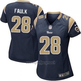 Maglia NFL Game Donna Los Angeles Rams Faulk Nero