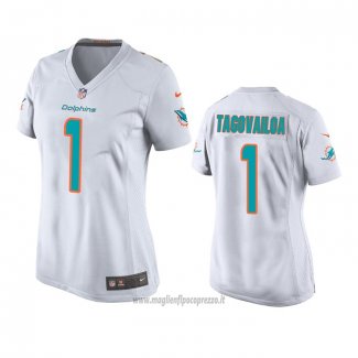 Maglia NFL Game Donna Miami Dolphins Tua Tagovailoa Bianco