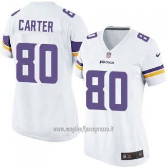 Maglia NFL Game Donna Minnesota Vikings Carter Bianco