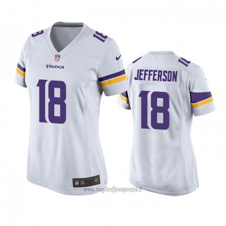 Maglia NFL Game Donna Minnesota Vikings Justin Jefferson Bianco