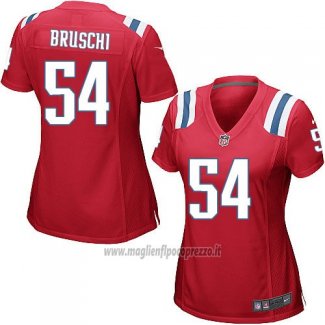 Maglia NFL Game Donna New England Patriots Bruschi Rosso