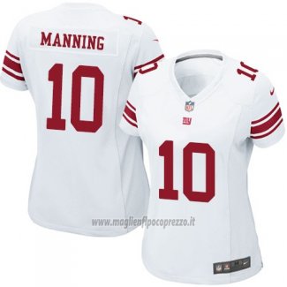 Maglia NFL Game Donna New York Giants Manning Bianco