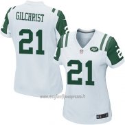 Maglia NFL Game Donna New York Jets Gilchrist Bianco