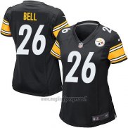 Maglia NFL Game Donna Pittsburgh Steelers Bell Nero
