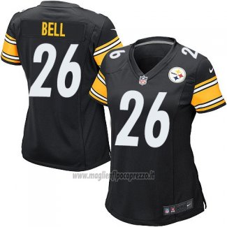 Maglia NFL Game Donna Pittsburgh Steelers Bell Nero
