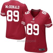 Maglia NFL Game Donna San Francisco 49ers Mcdonald Rosso