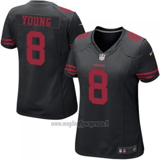 Maglia NFL Game Donna San Francisco 49ers Young Nero