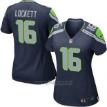 Maglia NFL Game Donna Seattle Seahawks Lockett Blu Scuro