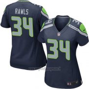 Maglia NFL Game Donna Seattle Seahawks Rawls Blu Scuro