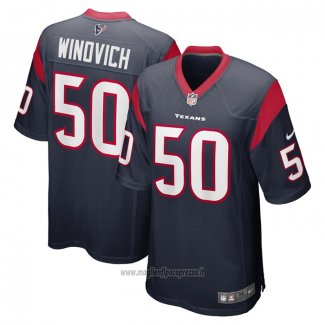 Maglia NFL Game Houston Texans Chase Winovich Blu