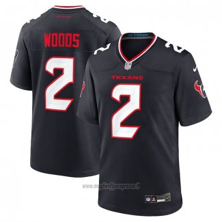Maglia NFL Game Houston Texans Robert Woods Nero