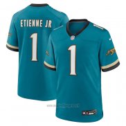Maglia NFL Game Jacksonville Jaguars Travis Etienne Jr Prowler Throwback Verde