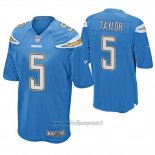 Maglia NFL Game Los Angeles Chargers Tyrod Taylor Powder Blu