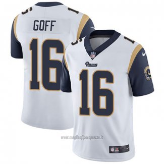 Maglia NFL Game Los Angeles Rams 16 Jared Goff Bianco