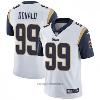 Maglia NFL Game Los Angeles Rams 99 Aaron Donald Bianco